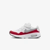 Nike Air Max Sc Little Kids' Shoes In White,university Red,black,wolf Grey