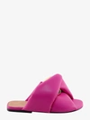 Jw Anderson Chain Twist Faux Leather Sandals In Pink