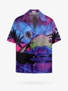 Valentino Short-sleeve Water Sky Printed Shirt In Multicolor