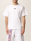 Gcds T-shirt With Rubberized Micro Logo In White