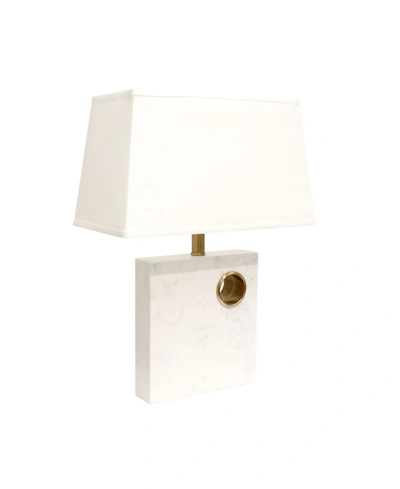 Pasargad Home Verona Table Lamp In White