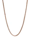 Macy's 14k Rose Gold Necklace, 20" Wheat Chain (9/10mm) In Rose Gold