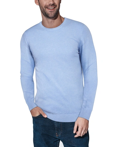 X-ray Men's Basic Crewneck Pullover Midweight Sweater In Pastel Blue