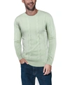 X-ray X Ray Crewneck Cable Knitted Pullover Sweater In Green