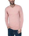 X-ray Men's Basice Mock Neck Midweight Pullover Sweater In Light Pink
