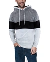 X-ray X Ray Color Blocked Pullover Hooded Sweater In White