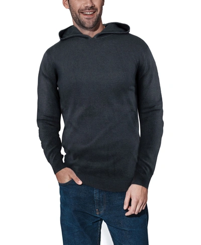 X-ray Men's Basic Hooded Midweight Sweater In Heather Charcoal
