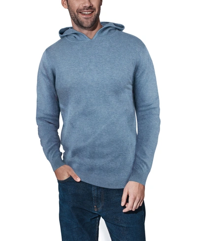 X-ray Men's Basic Hooded Midweight Sweater In Heather Slate