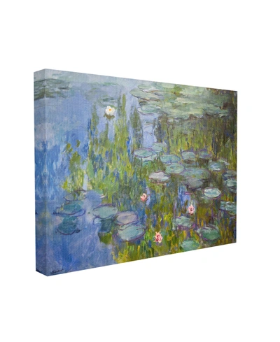 Stupell Industries Monet Impressionist Lilly Pad Pond Painting Stretched Canvas Wall Art, 16" X 20" In Multi-color