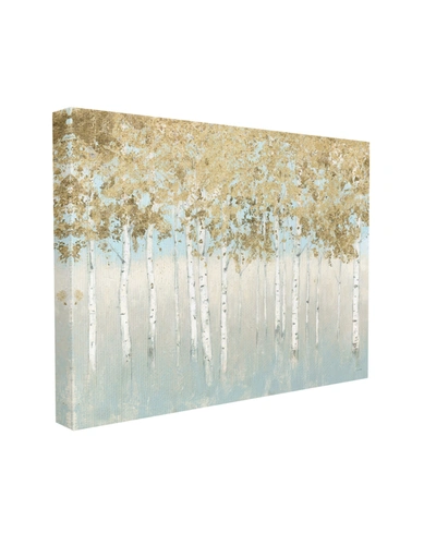 Stupell Industries Abstract Gold-tone Tree Landscape Painting Stretched Canvas Wall Art, 36" X 48" In Multi-color