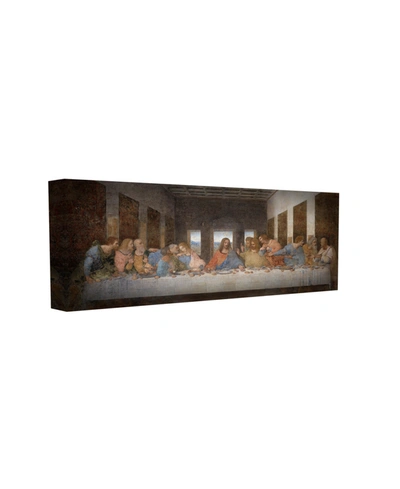 Stupell Industries Da Vinci The Last Supper Religious Classical Painting Stretched Canvas Wall Art, 10" X 24" In Multi-color