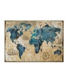STUPELL INDUSTRIES RETRO ABSTRACT WORLD MAP DESIGN WALL PLAQUE ART, 10" X 15"