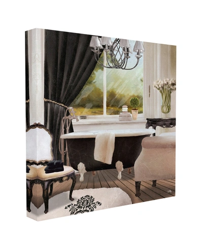 Stupell Industries Beautiful Bathroom Designer Pink Painting Stretched Canvas Wall Art, 24" X 24" In Multi-color