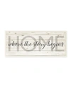 Stupell Industries Story Begins Family Home Inspirational Word Textured Wood Design Wall Plaque Art, 7" X 17" In Multi-color