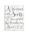 Stupell Industries Handsome Sons Home Family Inspirational Word Textured Design Wall Plaque Art, 10" X 15" In Multi-color