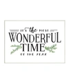 STUPELL INDUSTRIES MOST WONDERFUL TIME CHRISTMAS HOLIDAY WORD DESIGN WALL PLAQUE ART, 10" X 15"