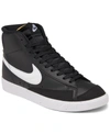 Nike Women's Blazer Mid 77 Next Nature Casual Sneakers From Finish Line In Black