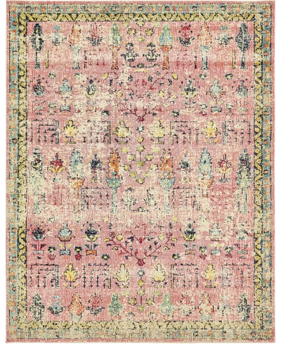 Bayshore Home Newhedge Nhg6 8' X 10' Area Rug In Pink
