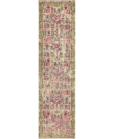Bayshore Home Newhedge Nhg6 2' 7" X 10' Runner Area Rug In Pink