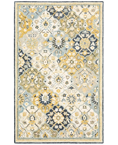 JHB DESIGN ALFRESCO 28406 BLUE 3'6" X 5'6" AREA RUG