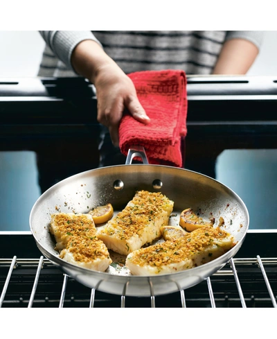 Kitchenaid Stainless Steel 12" Induction Frying Pan In Silver
