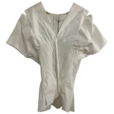 Pre-owned Maison Rabih Kayrouz Blouse In White