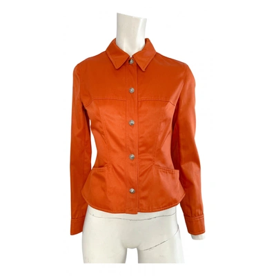 Pre-owned Mugler Jacket In Orange