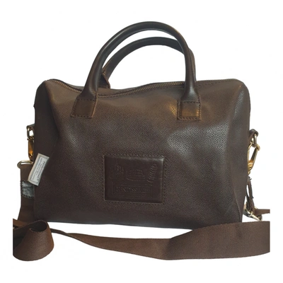 Pre-owned Fendissime Leather Handbag In Brown