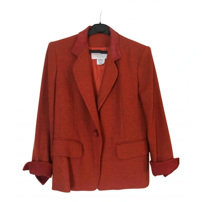 Pre-owned Nina Ricci Wool Blazer In Red
