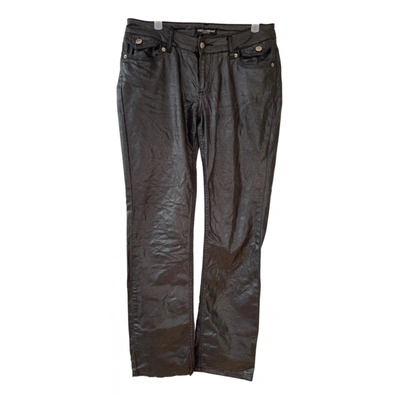 Pre-owned Dolce & Gabbana Large Pants In Metallic
