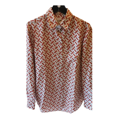 Pre-owned Burberry Silk Blouse In Multicolour