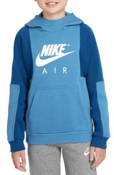 Nike Air Big Kids' (boys') Pullover Hoodie In Blue