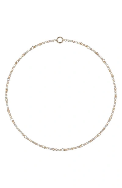 Spinelli Kilcollin Two-tone Gravity Chain Necklace In Mixed Metal