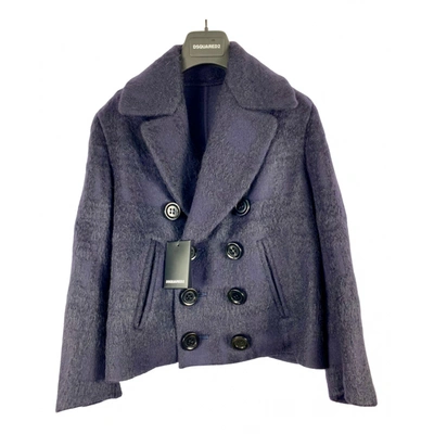 Pre-owned Dsquared2 Wool Blazer In Navy