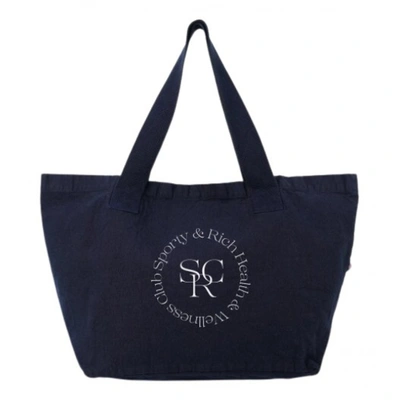 Pre-owned Sporty And Rich Cloth Tote In Navy