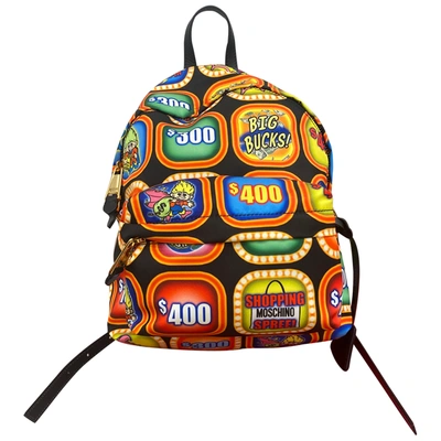 Pre-owned Moschino Cloth Backpack In Multicolour