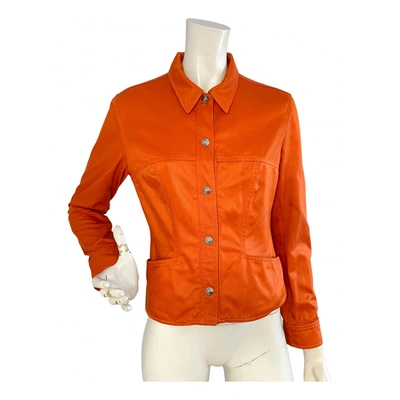 Pre-owned Mugler Jacket In Orange