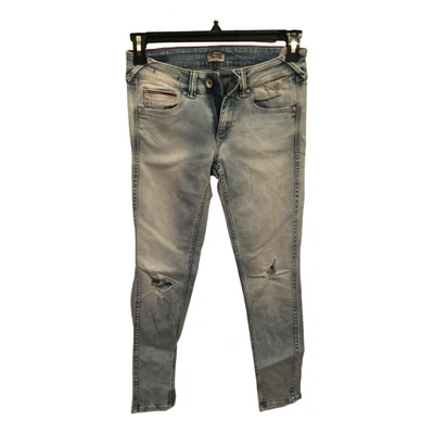 Pre-owned Tommy Hilfiger Slim Jeans In Blue