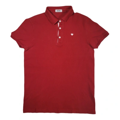 Pre-owned Moschino Polo In Red