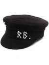 RUSLAN BAGINSKIY LOGO-PRINT BAKER BOY CAP