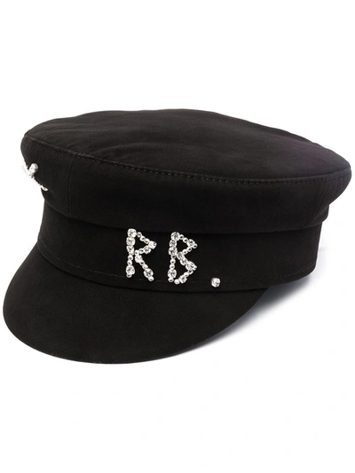 Ruslan Baginskiy Logo-print Baker Boy Cap In Black