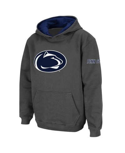 Stadium Athletic Kids' Youth Boys Charcoal Penn State Nittany Lions Big Logo Pullover Hoodie
