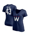 Fanatics Branded Tom Wilson Navy Washington Capitals 2020/21 Alternate Authentic Stack Name & Number In Navy