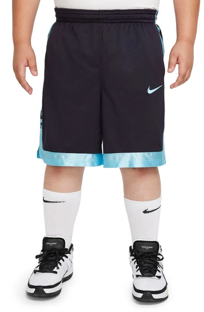 Nike Dri-fit Elite Big Kids' Basketball Shorts In Cave Purple/ Copa/ Copa