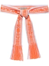 Pippa Holt Embroidered-design Belt In Orange