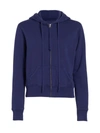 Nili Lotan Callie Zip-front Hoodie In Marine Blue