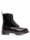 Dr. Martens' 1460 Serena Atlas Lace-up Boots In Grey