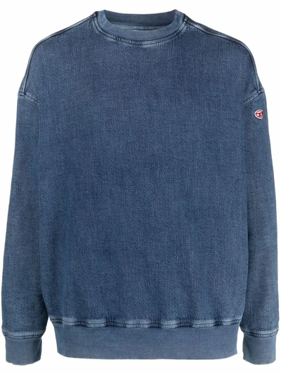 Diesel D-krib Track Denim Joggjeans Sweatshirt