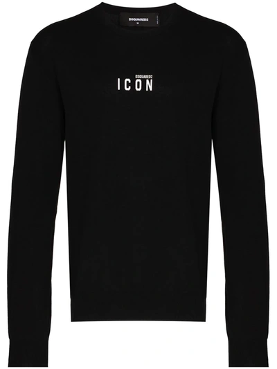 Dsquared2 Icon-print Sweatshirt In Black