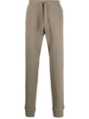 Tom Ford Elasticated-waist Cotton-blend Velour Track Pants In Green